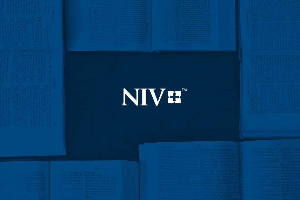 NIV logo with NIV Bibles