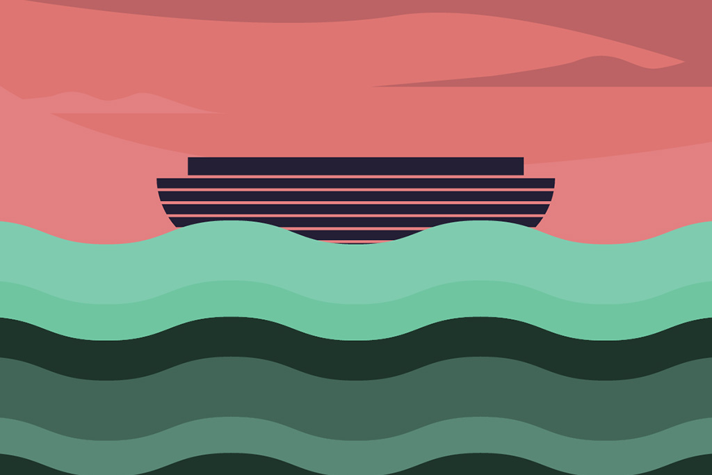 Illustration of Noah's boat
