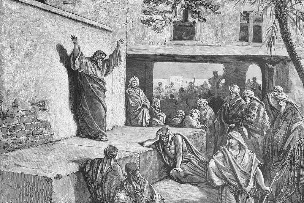 Illustration of a prophet in the Bible
