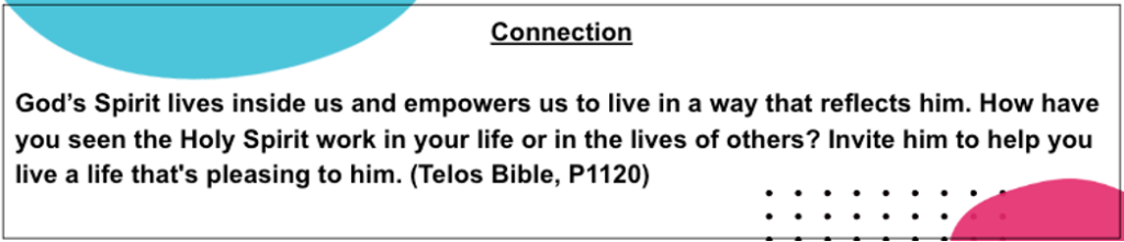 Telos Bible study feature