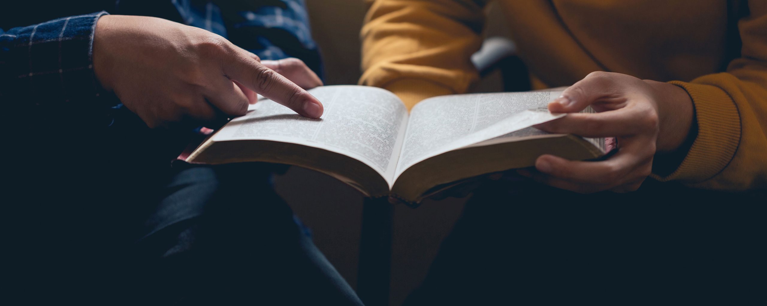 couple reading the Bible