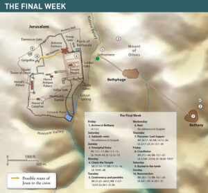 Holy Week map