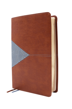 NIV Application Bible Brown Blue Leathersoft Personal Size